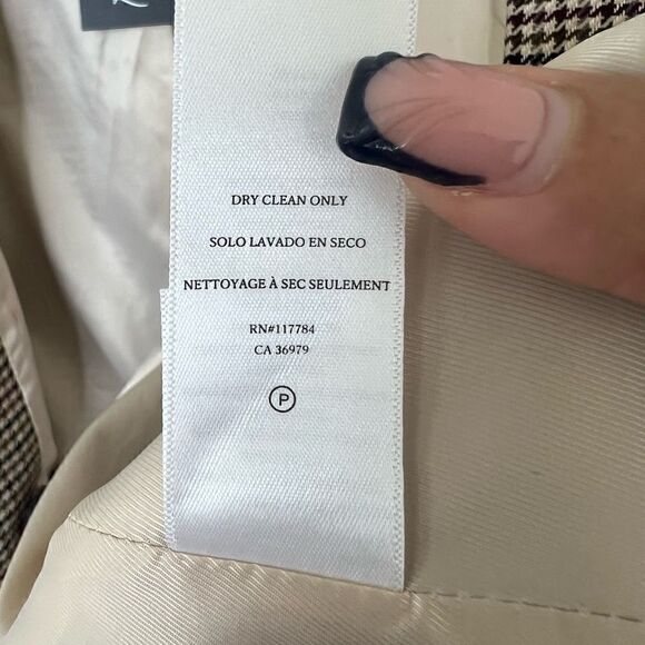 Rails Cambridge Plaid Houndstooth Jac Double Breasted Academia Blazer Large - Picture 16 of 16